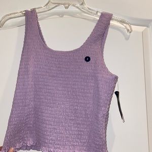 Purple cropped Tank top